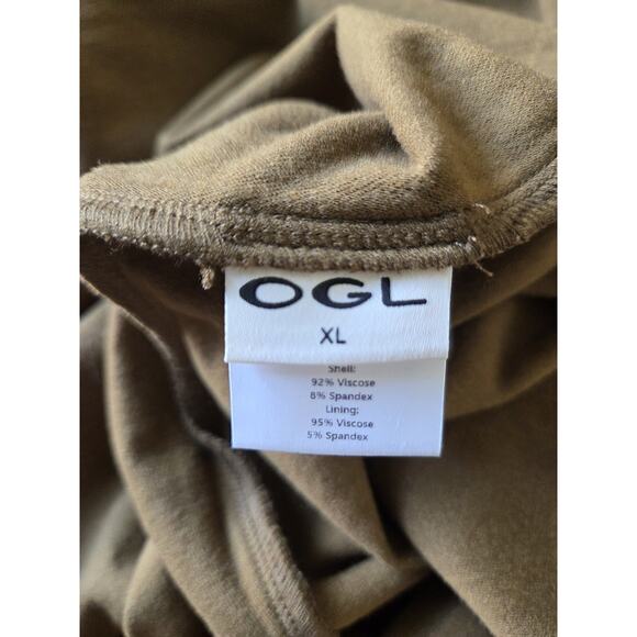 OGL Soft Flattering Turtleneck Mossy Brown Cabincore Brami Maxi Dress NWT, Sz XL - Picture 2 of 15